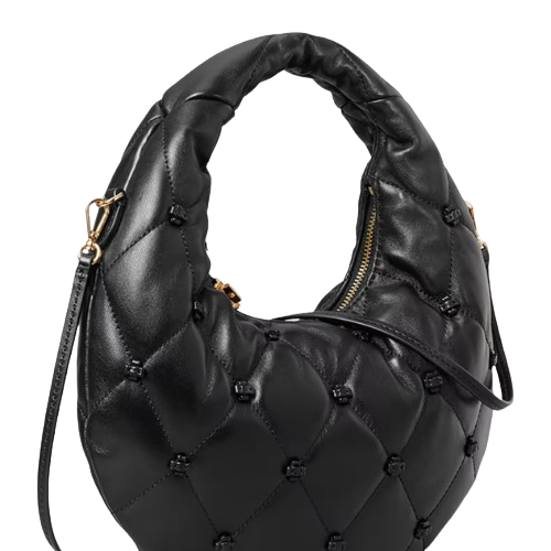 Bunny Knot Quilted Crescent Bag